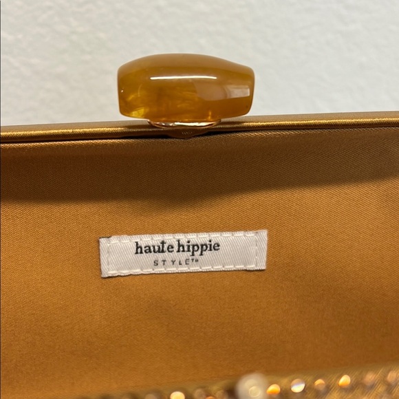 Haute Hippie | Bronze Beaded Clutch/Shoulder Bag ✨ - Picture 10 of 17